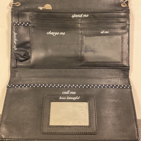 WHBM Clutch, black/silver/white - Picture 5 of 6